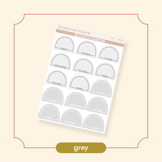 Arched Vertical - Framed Arch Date Covers Grey Bubba Bear Studios Arched Vertical - Framed Arch Date Covers