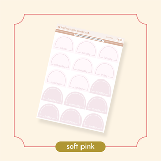 Arched Vertical - Framed Arch Date Covers Soft Pink Bubba Bear Studios Arched Vertical - Framed Arch Date Covers