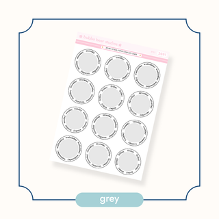 Arched Vertical - Framed Circle Date Covers Grey Bubba Bear Studios Arched Vertical - Framed Circle Date Covers