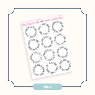 Arched Vertical - Framed Circle Date Covers Black Bubba Bear Studios Arched Vertical - Framed Circle Date Covers