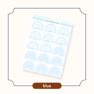 Arched Vertical - Framed Arch Sidebar Stickers Blue Bubba Bear Studios Arched Vertical - Framed Arch Sidebar Stickers