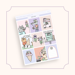 VERTICAL - Treat or Treat VERTICAL Page 1 - Full Boxes Bubba Bear Studios VERTICAL - Treat or Treat Stickers