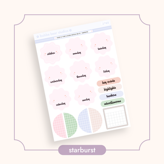 VERTICAL - Treat or Treat BBS PLANNER - ARCHED VERTICAL ADD-ON - Starburst Bubba Bear Studios VERTICAL - Treat or Treat Stickers