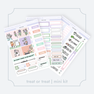MINI - Treat or Treat Full Mini Kit Bubba Bear Studios MINI - Treat or Treat Stickers