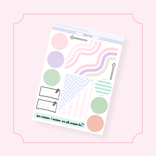 Hobonichi Cousin DAILY - Treat or Treat Page 4 - Extras Bubba Bear Studios Hobonichi Cousin DAILY - Treat or Treat Stickers