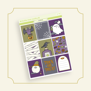 VERTICAL - Hallow's Eve VERTICAL Page 1 - Full Boxes Bubba Bear Studios VERTICAL - Hallow's Eve Stickers