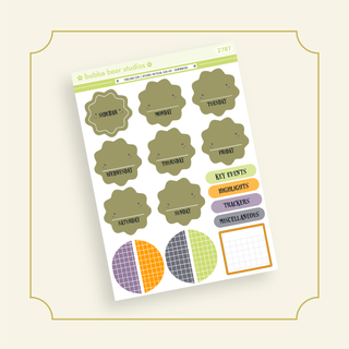 VERTICAL - Hallow's Eve BBS PLANNER - ARCHED VERTICAL ADD-ON - Starburst Bubba Bear Studios VERTICAL - Hallow's Eve Stickers