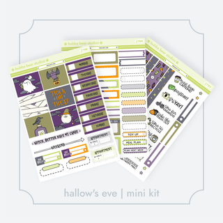 MINI - Hallow's Eve Full Mini Kit Bubba Bear Studios MINI - Hallow's Eve Stickers