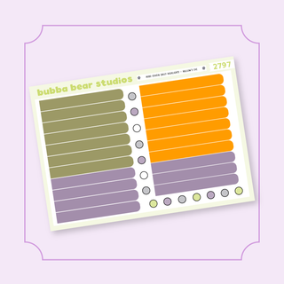 Hobonichi Cousin DAILY - Hallow's Eve Bubba Bear Studios Hobonichi Cousin DAILY - Hallow's Eve Stickers