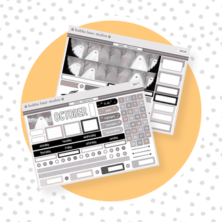 2023 - Hobonichi Cousin Monthly October Bubba Bear Studios 2023 - Hobonichi Cousin Monthly