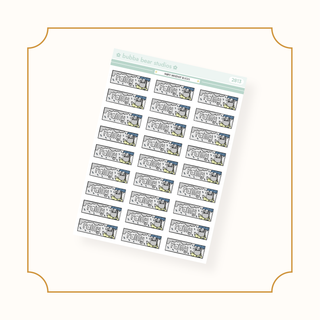 Weather Blocks Standard Rainy Bubba Bear Studios Weather Blocks Stickers