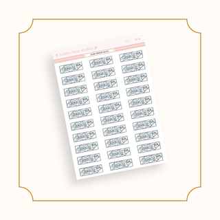 Weather Blocks Mini Cloudy Bubba Bear Studios Weather Blocks Stickers