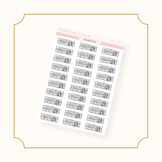 Weather Blocks Mini Snow Bubba Bear Studios Weather Blocks Stickers