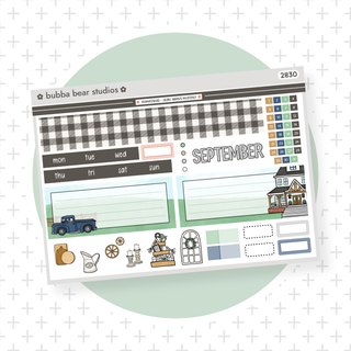 2023 - Hobonichi Weeks Monthly September Bubba Bear Studios 2023 - Hobonichi Weeks Monthly