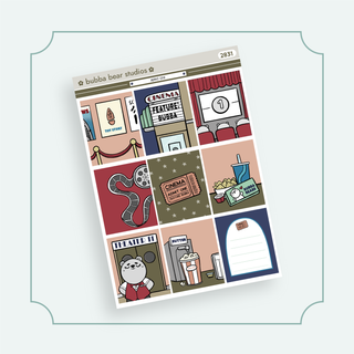 VERTICAL - Admit One VERTICAL Page 1 - Full Boxes Bubba Bear Studios VERTICAL - Admit One Stickers