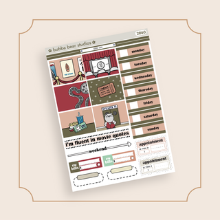 MINI - Admit One Page 1 - Deco and Date Covers Bubba Bear Studios MINI - Admit One Stickers