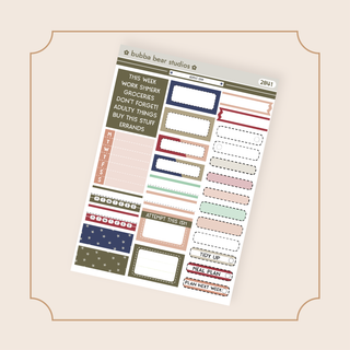 MINI - Admit One Page 2 - Boxes and Headers Bubba Bear Studios MINI - Admit One Stickers