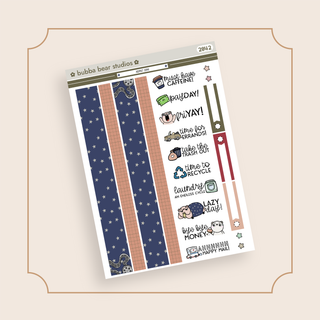 MINI - Admit One Page 3 - Washi and Text Bubba Bear Studios MINI - Admit One Stickers