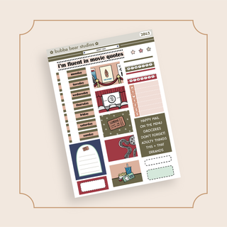 HOBONICHI COUSIN - Admit One Page 1 - Deco + Date Covers Bubba Bear Studios HOBONICHI COUSIN - Admit One Stickers