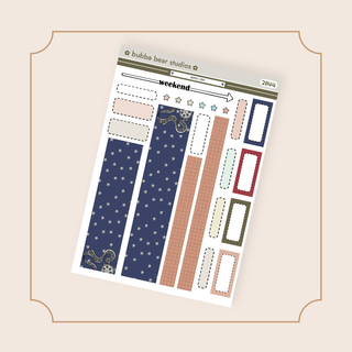 HOBONICHI COUSIN - Admit One Page 2 - Washi + Boxes Bubba Bear Studios HOBONICHI COUSIN - Admit One Stickers