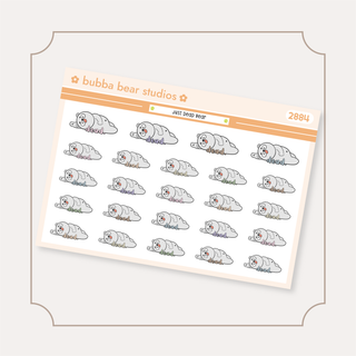 Just Dead Bear Muted Bubba Bear Studios Just Dead Bear Stickers