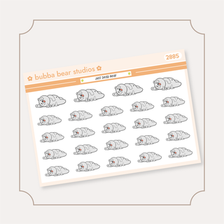 Just Dead Bear Minimal Bubba Bear Studios Just Dead Bear Stickers