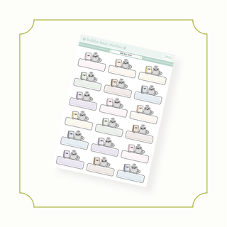 DNF Book Bear Box Standard Muted Bubba Bear Studios DNF Book Bear Box Stickers