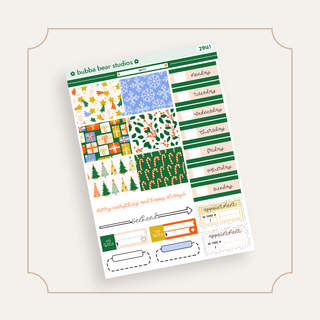 MINI - Merry Page 1 - Deco and Date Covers Bubba Bear Studios MINI - Merry Stickers