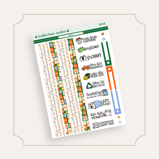 MINI - Merry Page 3 - Washi and Text Bubba Bear Studios MINI - Merry Stickers