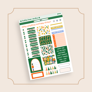 HOBONICHI COUSIN - Merry Page 1 - Deco + Date Covers Bubba Bear Studios HOBONICHI COUSIN - Merry Stickers