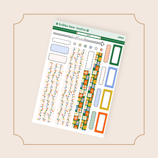 HOBONICHI COUSIN - Merry Page 2 - Washi + Boxes Bubba Bear Studios HOBONICHI COUSIN - Merry Stickers