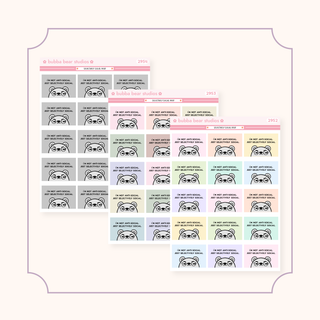 Selectively Social Quote Box Standard Buy All (Set of 3) Bubba Bear Studios Selectively Social Quote Box Stickers