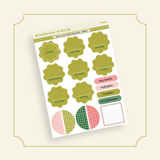 VERTICAL - There's Some Ho Ho Ho's BBS PLANNER - ARCHED VERTICAL ADD-ON - Starburst Bubba Bear Studios VERTICAL - There's Some Ho Ho Ho's Stickers