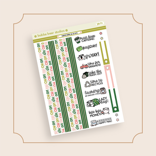 MINI - There's Some Ho Ho Ho's Page 3 - Washi and Text Bubba Bear Studios MINI - There's Some Ho Ho Ho's Stickers