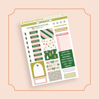 HOBONICHI COUSIN - There's Some Ho Ho Ho's Page 1 - Deco + Date Covers Bubba Bear Studios HOBONICHI COUSIN - There's Some Ho Ho Ho's Stickers