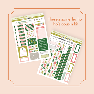 HOBONICHI COUSIN - There's Some Ho Ho Ho's Full Hobonichi Cousin Kit Bubba Bear Studios HOBONICHI COUSIN - There's Some Ho Ho Ho's Stickers