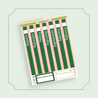 Hobonichi Cousin DAILY - There's Some Ho Ho Ho's Page 1 - Date Cover Strips Bubba Bear Studios Hobonichi Cousin DAILY - There's Some Ho Ho Ho's Stickers