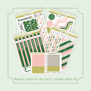 Hobonichi Cousin DAILY - There's Some Ho Ho Ho's Bubba Bear Studios Hobonichi Cousin DAILY - There's Some Ho Ho Ho's Stickers
