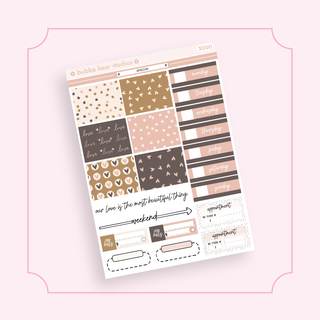 MINI - Affection Page 1 - Deco and Date Covers Bubba Bear Studios MINI - Affection Stickers