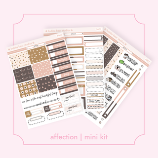MINI - Affection Full Mini Kit Bubba Bear Studios MINI - Affection Stickers