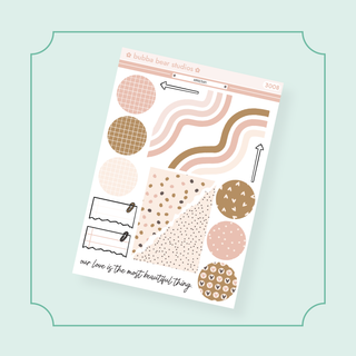 Hobonichi Cousin DAILY - Affection Page 4 - Extras Bubba Bear Studios Hobonichi Cousin DAILY - Affection Stickers