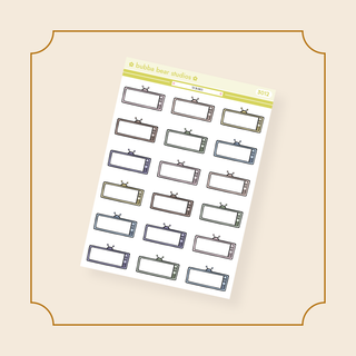 TV Boxes Standard Muted Bubba Bear Studios TV Boxes Stickers