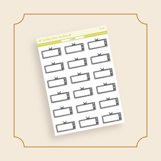 TV Boxes Standard Grey Bubba Bear Studios TV Boxes Stickers