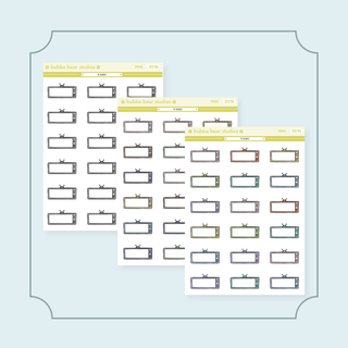 TV Boxes Mini Buy All (Set of 3) Bubba Bear Studios TV Boxes Stickers