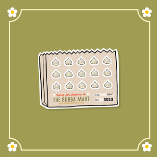 Garlic Bubba Bear Studios Garlic Stickers