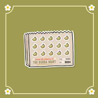 Bananas Bubba Bear Studios Bananas Stickers