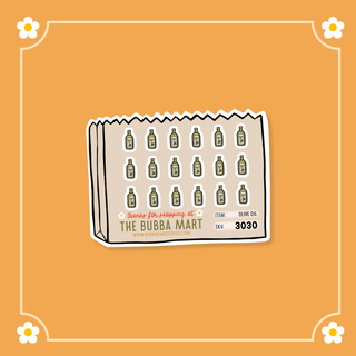Olive Oil Bubba Bear Studios Olive Oil Stickers
