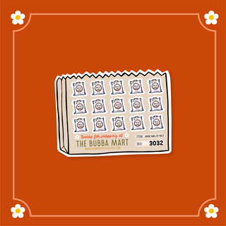 Large Bag of Rice Bubba Bear Studios Large Bag of Rice Stickers