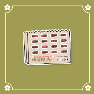 Carton of Strawberries Bubba Bear Studios Carton of Strawberries Stickers