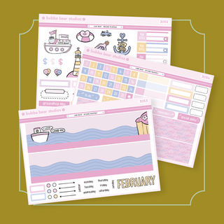 ✷NEW✷ BBS Arched Spiral Monthly Kit February Bubba Bear Studios ✷NEW✷ BBS Arched Spiral Monthly Kit